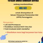 Lowongan Kerja Ahli Gizi – Yayasan Sinergi Grobogan Sentosa